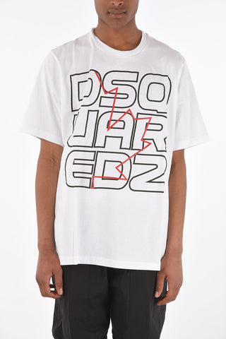 crew-neck t-shirt SLOUCH FIT with print