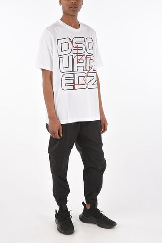 crew-neck t-shirt SLOUCH FIT with print