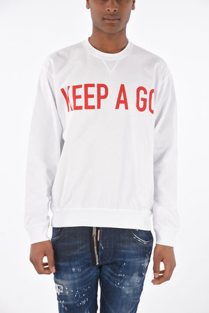 Crewneck Sweatshirt KEEP A GO With Print
