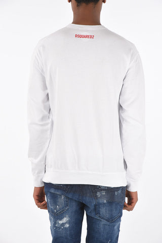 crew-neck sweatshirt with KEEP A GO print
