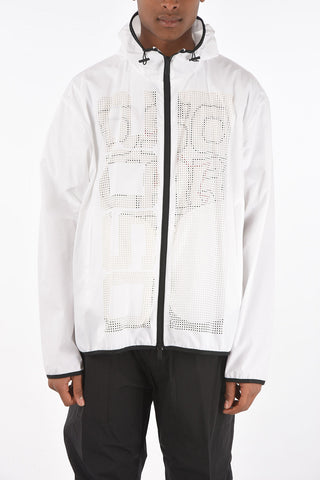 Perforated Hooded ZIp-up Jacket