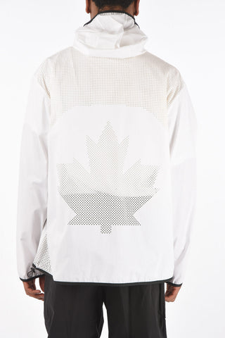 Perforated Hooded ZIp-up Jacket