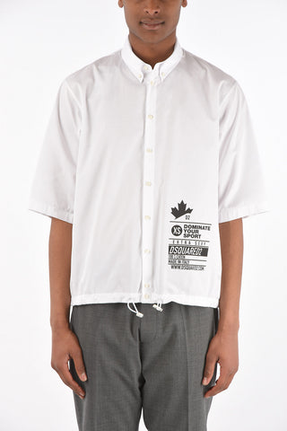 camicia a manica corta button-down