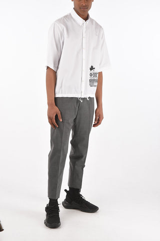 camicia a manica corta button-down