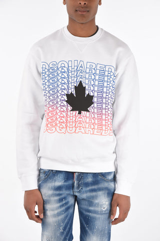 printed crew-neck sweatshirt