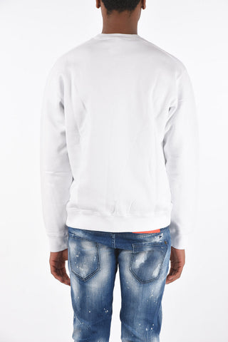 printed crew-neck sweatshirt
