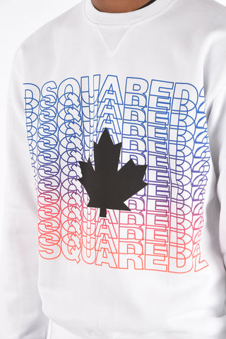 printed crew-neck sweatshirt