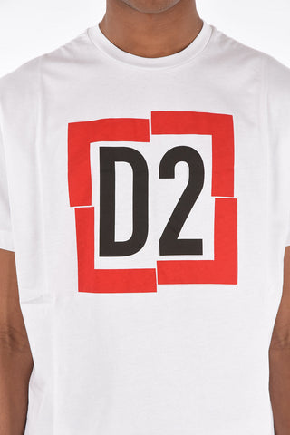 t-shirt girocollo con stampa