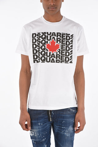 T-Shirt crew-neck COOL FIT with maxi print on the front