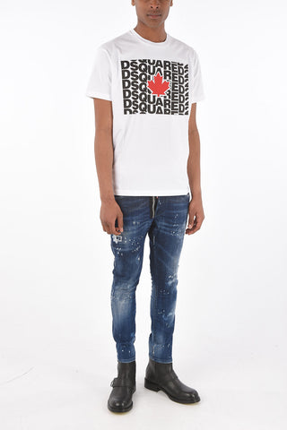 T-Shirt crew-neck COOL FIT with maxi print on the front
