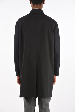 full zip balmacaan coat