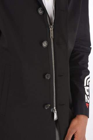 full zip balmacaan coat