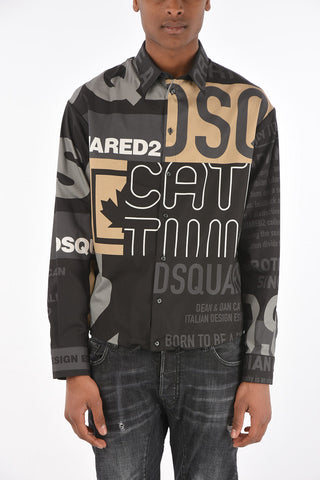 printed popeline shirt
