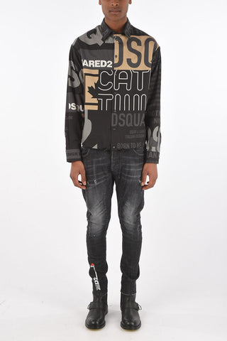 printed popeline shirt