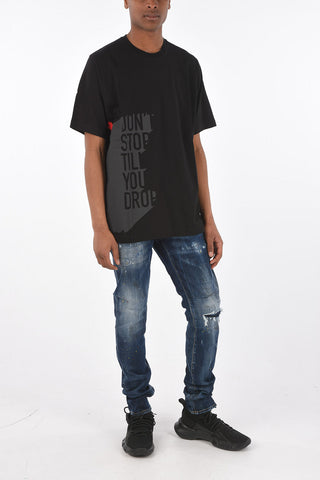 T-Shirt crew-neck SLOUCH FIT with side print