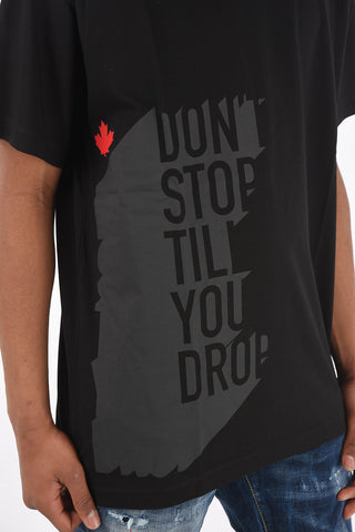 T-Shirt crew-neck SLOUCH FIT with side print