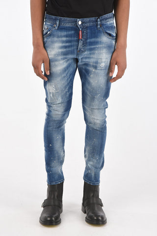 16cm stretch denim stone washed SEXY TWIST jeans