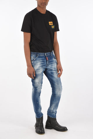 16cm stretch denim stone washed SEXY TWIST jeans