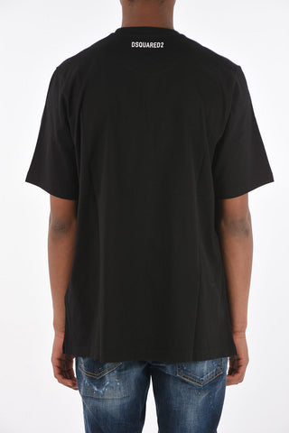 maxi printed SLOUCH FIT crew-neck T-Shirt