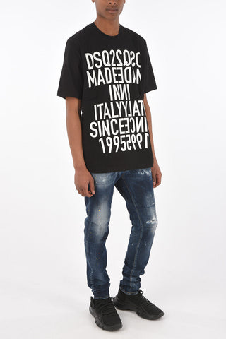 maxi printed SLOUCH FIT crew-neck T-Shirt