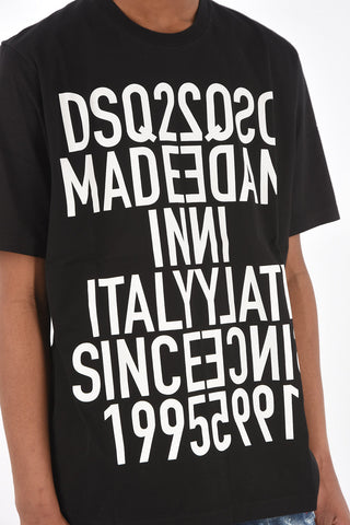 maxi printed SLOUCH FIT crew-neck T-Shirt