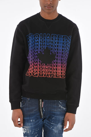 frontal Logo printed COOL FIT crew-neck sweatshirt