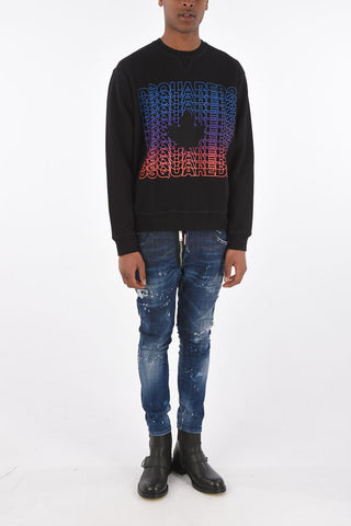 frontal Logo printed COOL FIT crew-neck sweatshirt