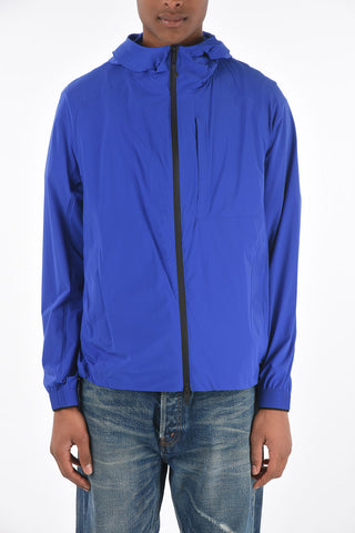 hooded windbreaker