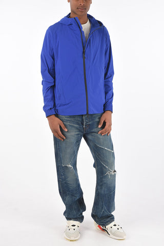 hooded windbreaker