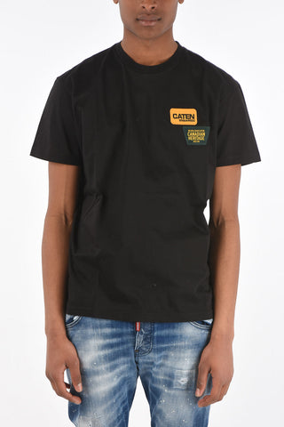 patch embroidered crewneck COOL FIT T-Shirt