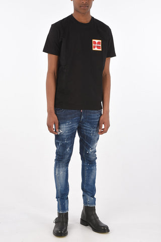 T-Shirt crew-neck COOL FIT with side embroidery