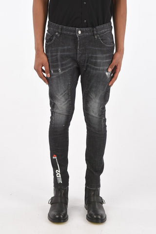 16cm stretch denim TIDY BIKER jeans