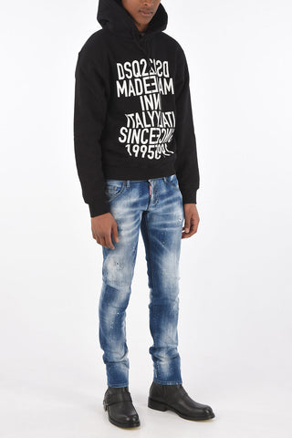 printed COOL FIT sweatshirt with hood