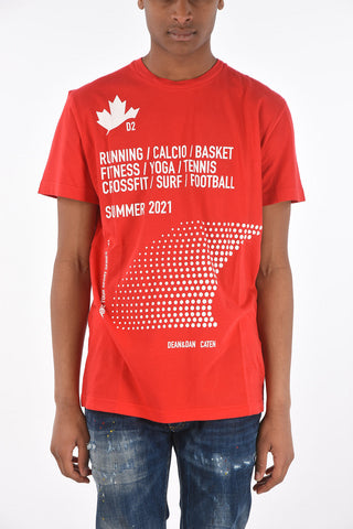 t-shirt girocollo COOL FIT stampata