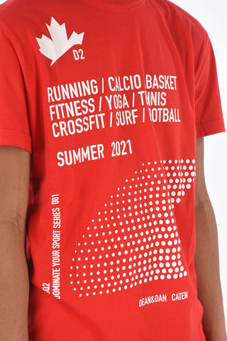 t-shirt girocollo COOL FIT stampata