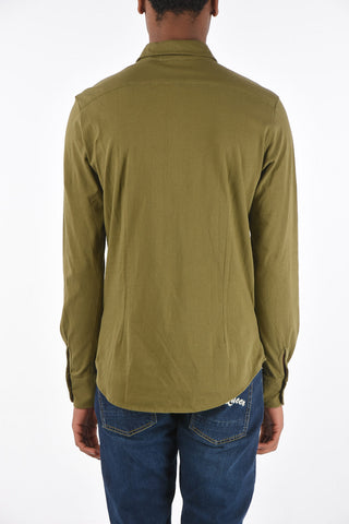 Long-sleeved Polo with Breast-pocket