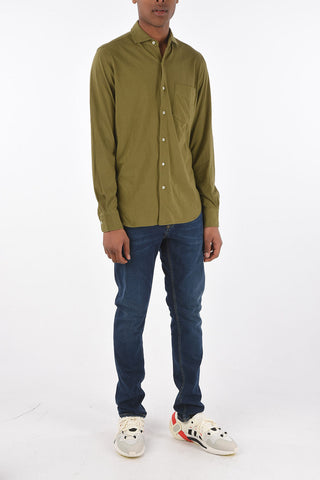 Long-sleeved Polo with Breast-pocket