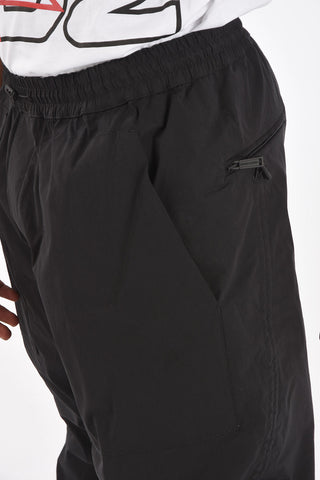 Pantalone in cotone stretch con coulisse in vita