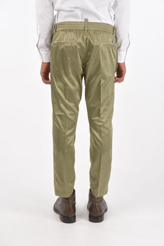 Pantalone bicolore con tasche laterali a filo