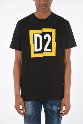 Crewneck T-Shirt COOL FIT with Maxi Front Print