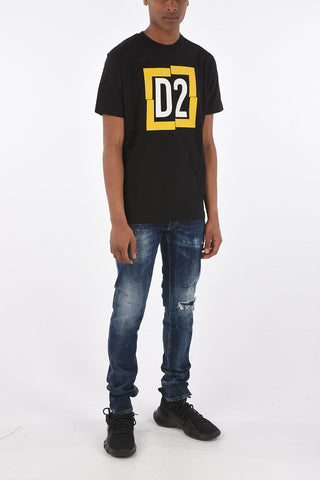 Crewneck T-Shirt COOL FIT with Maxi Front Print