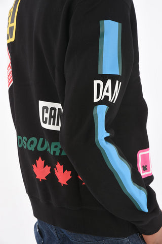 printed crew-neck sweatshirt