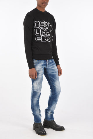 logo embroidered crew-neck sweater