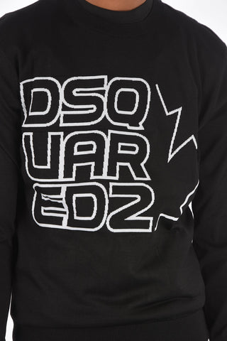 logo embroidered crew-neck sweater