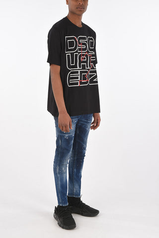 crew-neck t-shirt with print