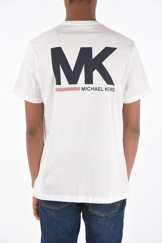 T-Shirt in Cotone con Maxi Logo Stampato