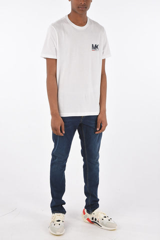 T-Shirt in Cotone con Maxi Logo Stampato