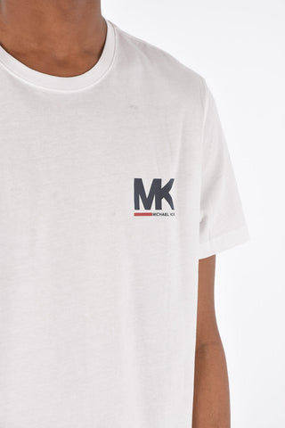 T-Shirt in Cotone con Maxi Logo Stampato