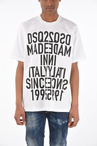 maxi printed SLOUCH FIT crew-neck T-Shirt
