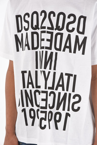 maxi printed SLOUCH FIT crew-neck T-Shirt